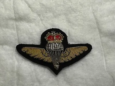 Malaysia Army Navy Air Force Bullion Paratrooper Wings Shirt Size Crown • $22