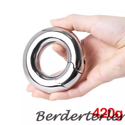 420g Male Ball Stretchers Stainless Steel Magnetic Scrotum Pendant Testis Weight • $38.79