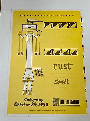 Meat Puppets Rust Spell Original Rare VARIANT Concert Poster 1994 Fillmore • $150