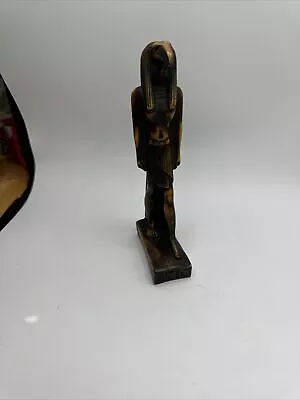 Vintage Egyptian Thoth Statue Handmade Signed MCM Dated 1949 Estate Find Bone? • $80