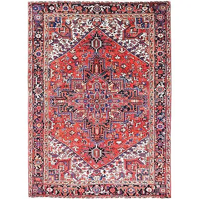 7'x9'4  Lust Red Semi Antique Vintage Hand Knotted Cleaned Oriental Rug R85939 • $1639.80