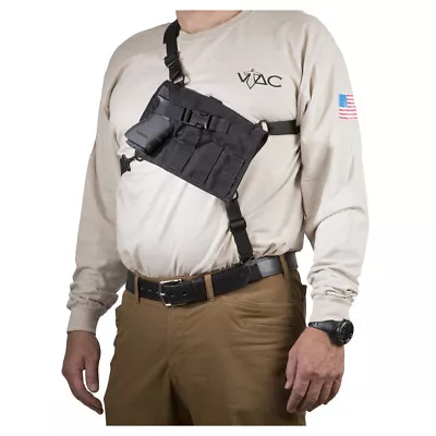 VIKING TACTICS VTAC Big Rig Automatic Black Chest Holster VTAC-BigRig-Auto-BK • $89.95