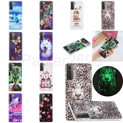 For Samsung Galaxy S21 S20 S10 S9 Ultra Plus Glow In Dark Pattern TPU Case Cover • $8.79