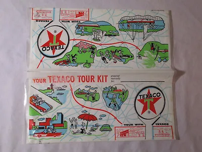 Vintage YOUR TEXACO TOUR KIT Plastic MAP Holder # 2251 • $19.99