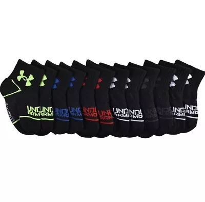 Under Armour Infant 6-Pack Essential Quarter Gripper Sole Socks Sz 6-12 Months  • $22.92