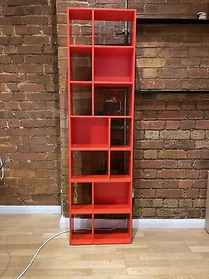 Habitat Red Bookcase Shelving Storage Furniture MDF • £30