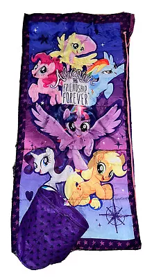 My Little Pony Sleeping Bag Hasbro Adventure & Friendship Forever Camping 57x27 • $22.89