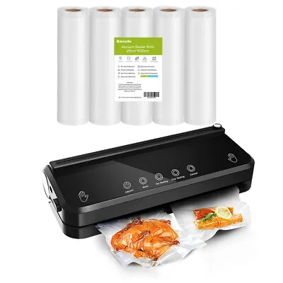 Vacuum Sealer Machine Fresh Food Storage Saver Bags Rolls With Built-in Cutter • $28.99