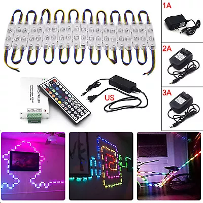 10ft-80ft 5050 SMD 3 LED Module Light RGB Waterproof Storefront Window Sign Lamp • $33.99