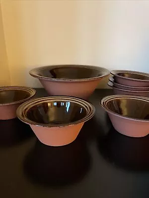 MCM Egersund Norge Terracotta Bowls Hand Made Norway • £241.05