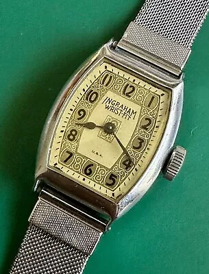 Vintage Ingraham Wrist - Fit Watch 1920s Art Deco RARE BEAUTY • $175