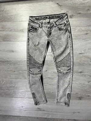 Y2K  Vintage Von Dutch Slim Zipper Jeans Womens • $47