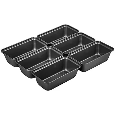 6 Pcs Nonstick Carbon Steel Baking Bread Pan Mini Loaf Pans Small Banana Bread • $17.45