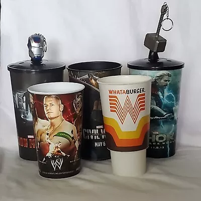 Collector's Cups Movie Theater Promo+ Whataburger+ WWE Superstars • $14.99