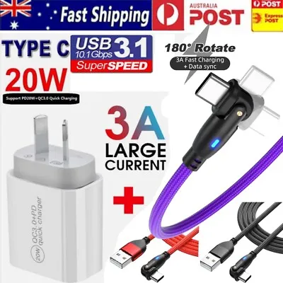 Fast Charger For Samsung Galaxy S20FE S21FE S22 S21 Type C USB C Charging Cable • $7.59
