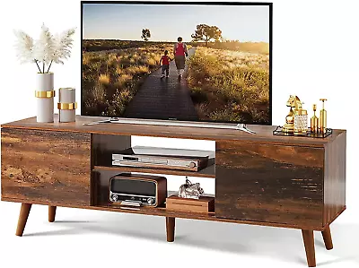 TV Stand For 55 60 Inch TV Mid Century Modern TV Console Entertainment Center  • $138.99
