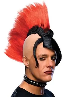 $19.18 • Buy Cyber Punk Wig Rock Star Mohawk Fancy Dress Halloween Costume Accessory 2 COLORS