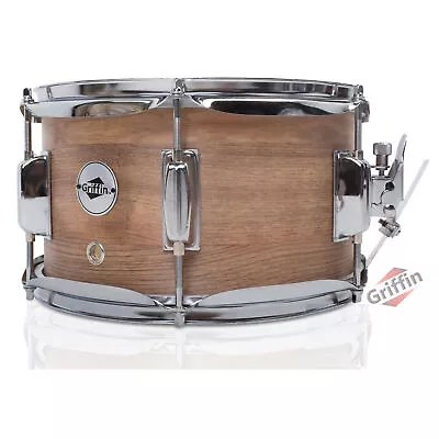 GRIFFIN Popcorn Snare Drum - 10x6 Oak Poplar Wood Shell Firecracker Soprano Head • $41.95