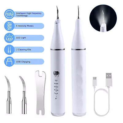 Electric Ultrasonic Tooth Stains Dental Scaler Tartar Calculus Plaque Remover • $9.59