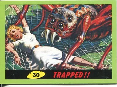 Mars Attacks Heritage Green Parallel Base Card #30    Trapped!! • £2.19