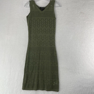 $1.99 • Buy Rachel Zoe Womens Size XS Green Sleeveless V Neck Crochet Lined Tank Dress