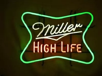 Neon Light Sign Lamp For Miller Lite Beer 17 X14  Miller High Life Bar Open Club • $120.98