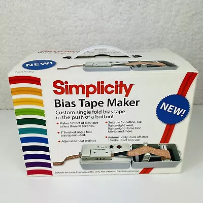 $134.95 • Buy Simplicity 881925 Bias Tape Maker Brand New In Box  2009