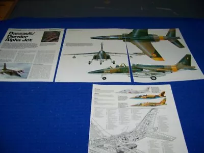 Dornier Alpha Jet & Mitsubishi G4m Betty..cutaway/poster/3-views/specs (441dd) • $15.99