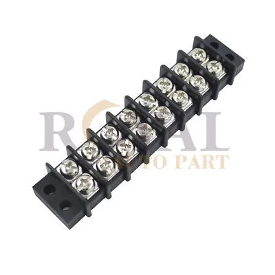 8 Position 20a Wire Connector Screw Barrier Silver Terminal Strip Blocks • $15