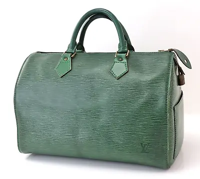 Auth LOUIS VUITTON Speedy 30 Green Epi Leather Boston Hand Bag Purse #55933 • $341.10