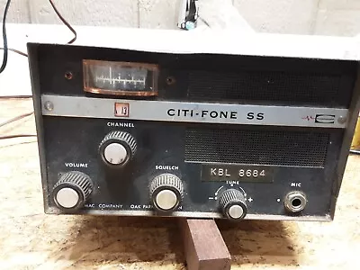 Vintage Multi-Elmac Co. Citi-Fone SS CB Radio Transceiver MI USA Base Station • $50