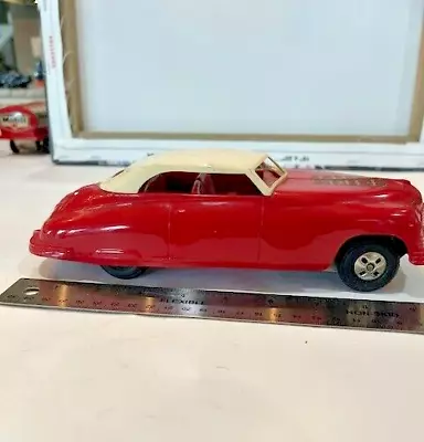 Vintage 1950's Marx Plastic Friction  Fire Chief  Car!  In Good+ Condition! • $52.46