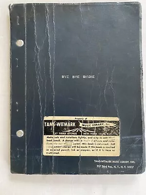 Looks Like Original Version BYE BYE BIRDIE Musical Script Dick Van Dyke 60s Rare • $2200