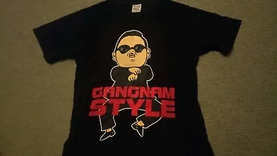 Vintage PSY Gangnam Style Black Tshirt Size 14 • $18.92