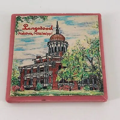 Longwood Natchez MS Nutts Folly Souvenir Ceramic Tile Refrigerator Magnet • $9.99