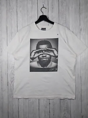 Hype Means Nothing Kanye West Shutter Shades Graphic Print White T-Shirt Large • £29.99