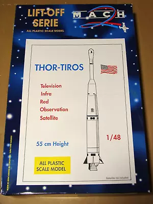 New! Mach2 LO-05 Douglas SM-75 Thor TIROS (Tele. Infra Red Obs. Sat) 1:48 Kit • $57.90