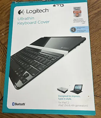 Logitech Ultrathin Keyboard Cover Black IPad 2 And IPad 3rd 4th Generation • $14