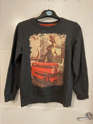 £0.99 • Buy TU Boys Dinosaur Print Grey Sweatshirt Size 11-12 Years