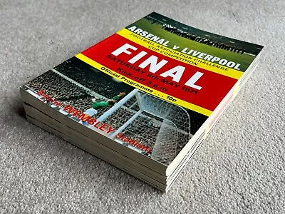 Unused 1971 FA Cup Final Programme Arsenal V Liverpool At Wembley • £7.99