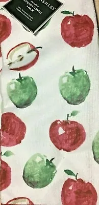 Laura  Ashley Kitchen  Towels (3) Apples Red Green 15 X 25 100% Polyester Nip • $12.99