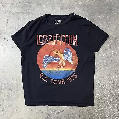 Led Zeppelin Tour T Shirt Us Tour 1975 Size S Vintage Style Band Tee • $0.99