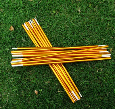 £12.26 • Buy 7.9/8.5mm*333/360/404/442cm Aluminum Alloy Camp Tent Poles Golden Spare Kit Bar