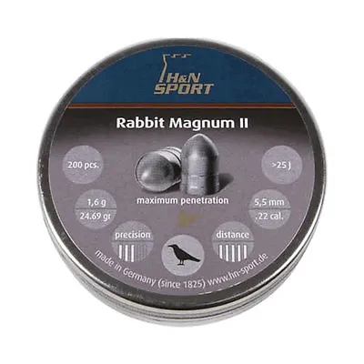 H & N - Rabbit Magnum II .22 Sample Packs Available Airgun Pellets • £6.50