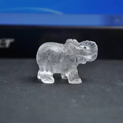 £4.79 • Buy Statues 1.5  Crystal Elephant Natural Mineral Quartz Healing Stone Figurine