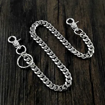 Never Fade Stainless Steel Biker Wallet Chain Punk Pants Key Chain #s01 • $15