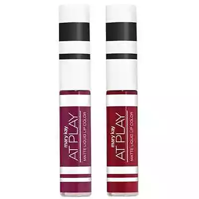 Mary Kay At Play Retired Mini Matte Liquid Lip Color Kit~Berry Strong/Red Alert • $10.14