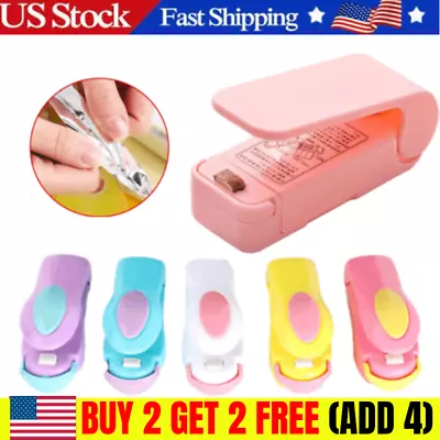 Mini Handheld Plastic Food Sealing Machine Bag Sealer Portable Heat Packing USA • $7.99