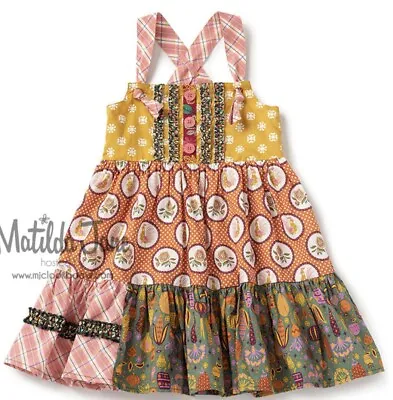 Matilda Jane “Austin Rivers Knot Dress” Girls Size 4 NWT.  FREE SHIPPING!! • $35