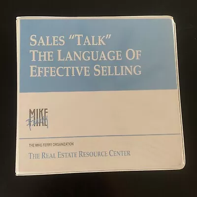 Mike Ferry Real Estate SALES TALK The Language Of Effective Selling Cassettes • $20